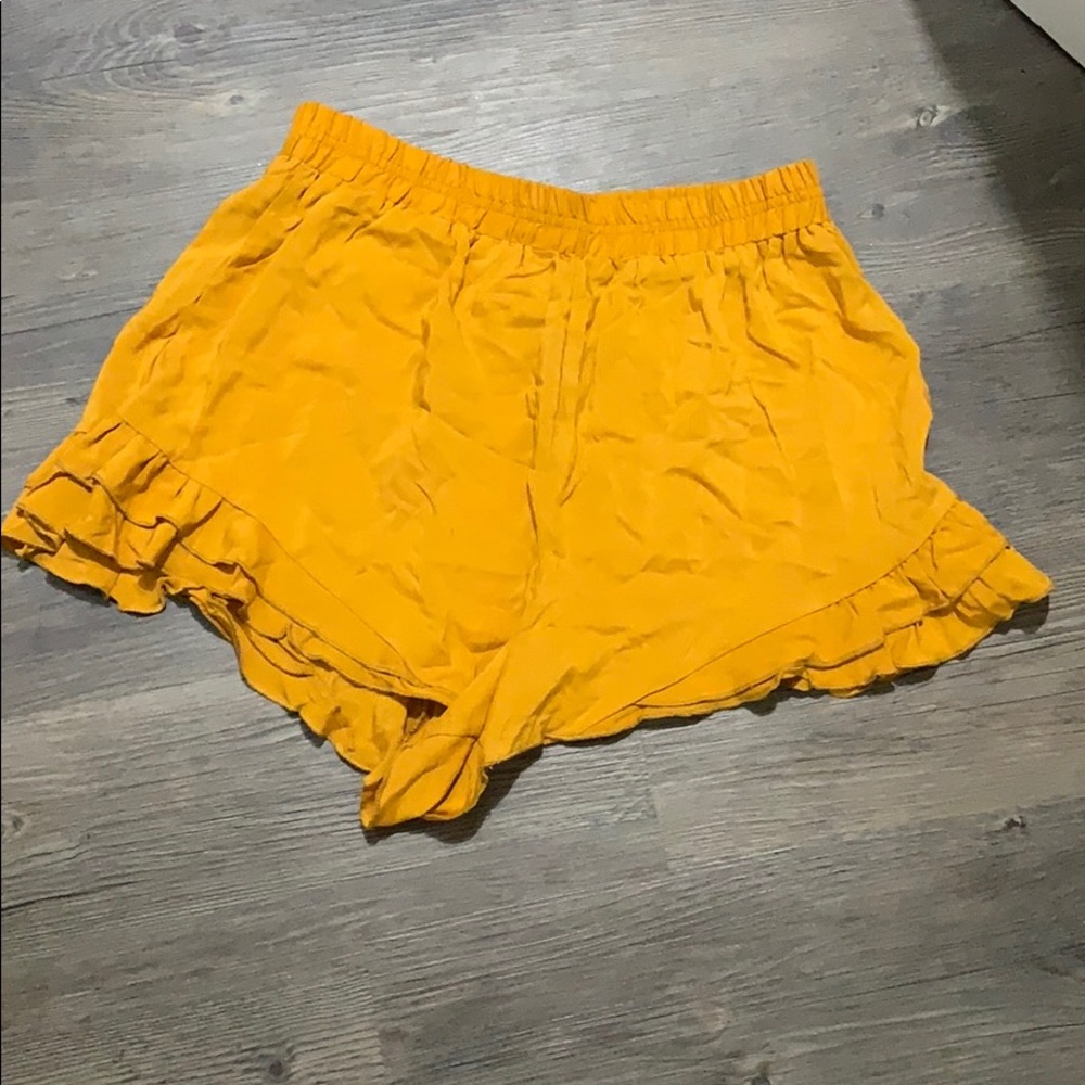 Mustard shorts